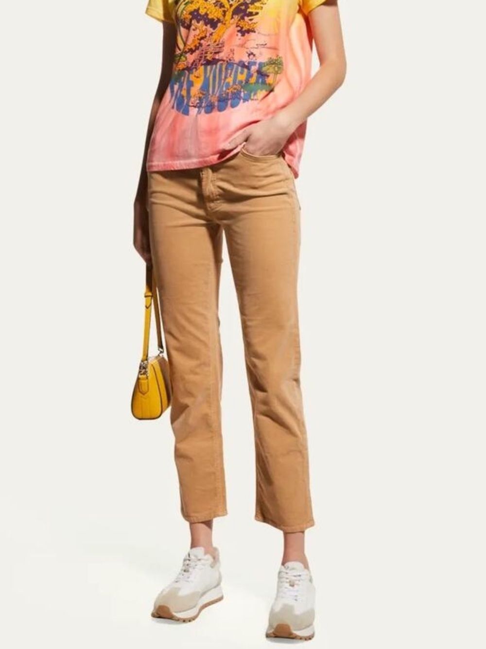 MOTHER The Tomcat Ankle Hopscotch Straight Leg Corduroy Jeans- 28/6